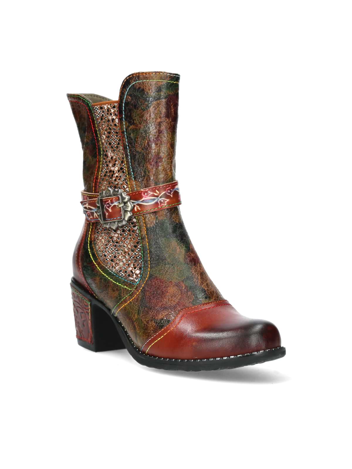 Botas PIel Laura Vita Con Elástico y Hebilla
