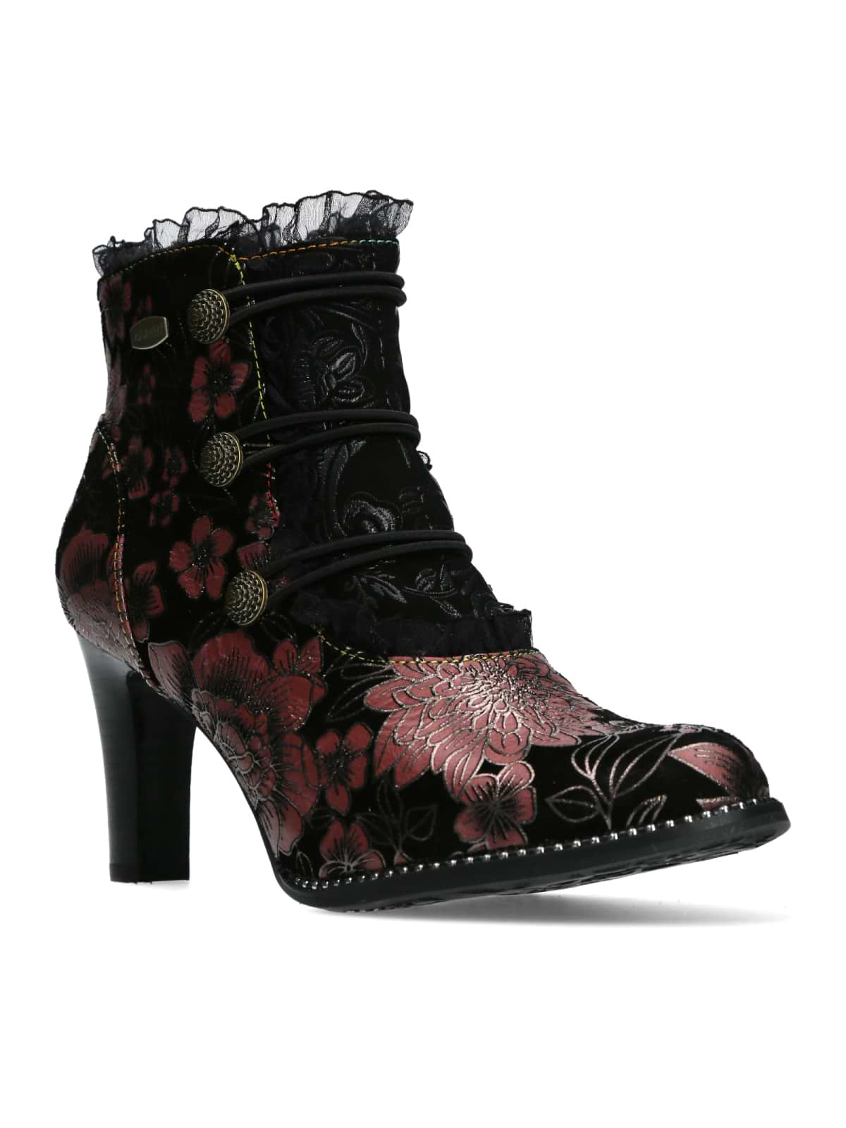 Botas Piel Laura Vita Con Botones