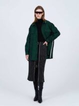 Falda midi animal print: Falda Midi Animal Print con Encaje | Estampado de Leopardo y Toque Sofisticado | Skatïe